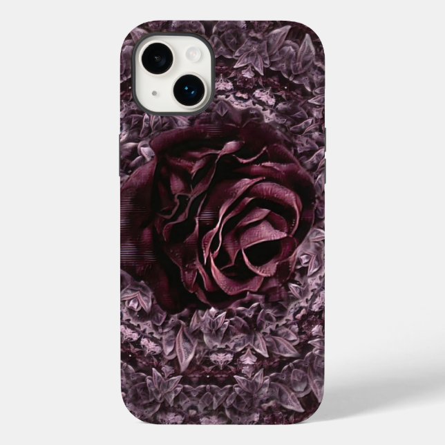Coques Case-Mate iPhone Mandala de rose  (Verso)