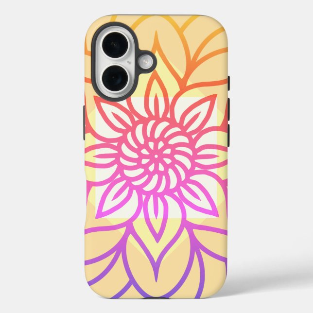Coques Case-Mate iPhone Mandala Design Couleur claire (Verso)