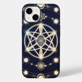 Coque Case-Mate iPhone Mandala du cycle lunaire céleste – Géométrie sacré