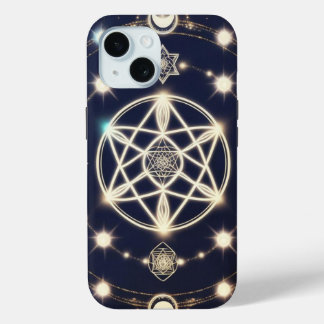Coque Case-Mate iPhone Mandala du cycle lunaire céleste – Géométrie sacré