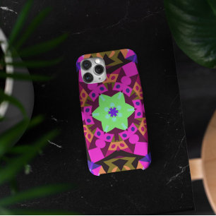 Case-Mate iPhone Case Mandala Flower rose orange et vert
