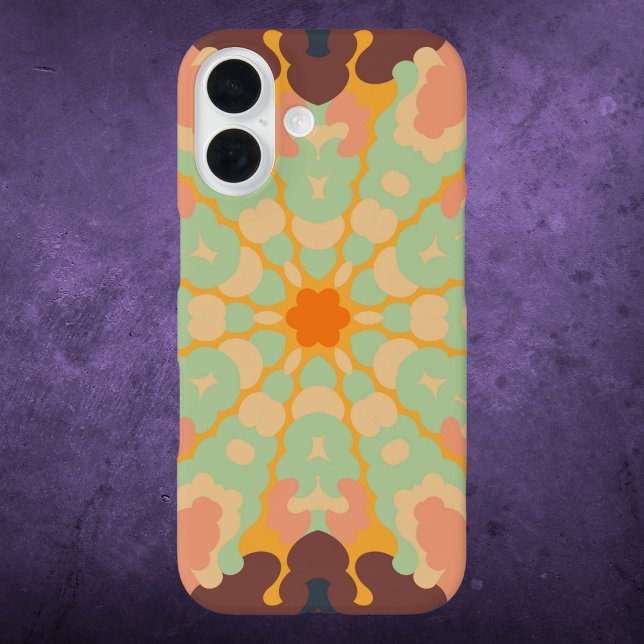Coques Case-Mate iPhone Mandala Green Orange et Jaune (Créateur téléchargé)