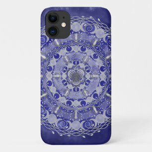 Case-Mate iPhone Case Mandala, la déesse à trois lunes d'argent céleste