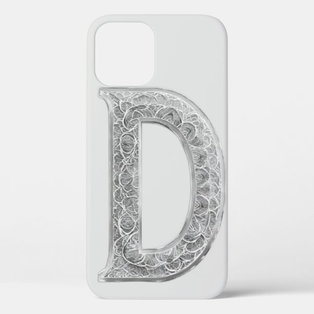 Coques Case-Mate iPhone Mandala Lettre D Transparente – Alphabet HD (Verso)