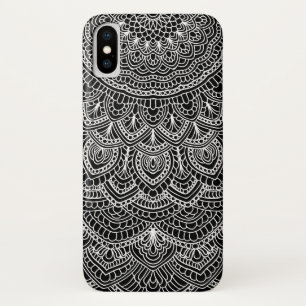 Coque Case-Mate Pour iPhone Mandala noir et blanc