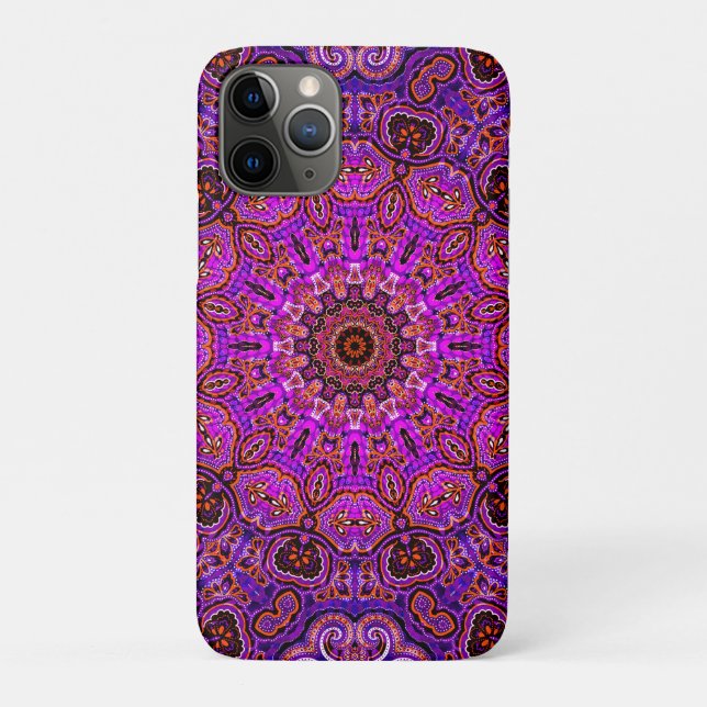 Coques Case-Mate iPhone Mandala rose chaud (Dos)