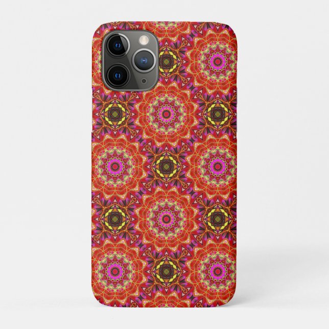 Coques Case-Mate iPhone MANDALA rouge  (Dos)