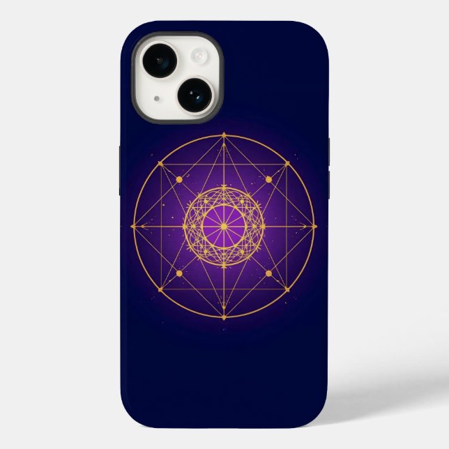 Coques Case-Mate iPhone Mandala Sacré Céleste – Géométrie Mystique (Verso)