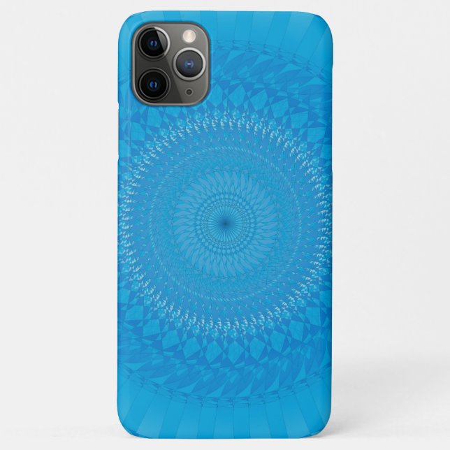 Coques Case-Mate iPhone Mandala Soleil Bleu clair (Dos)