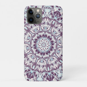 Case-Mate iPhone Case Mandala Spirituel Kaléidoscope Bleu Violet Blanc.