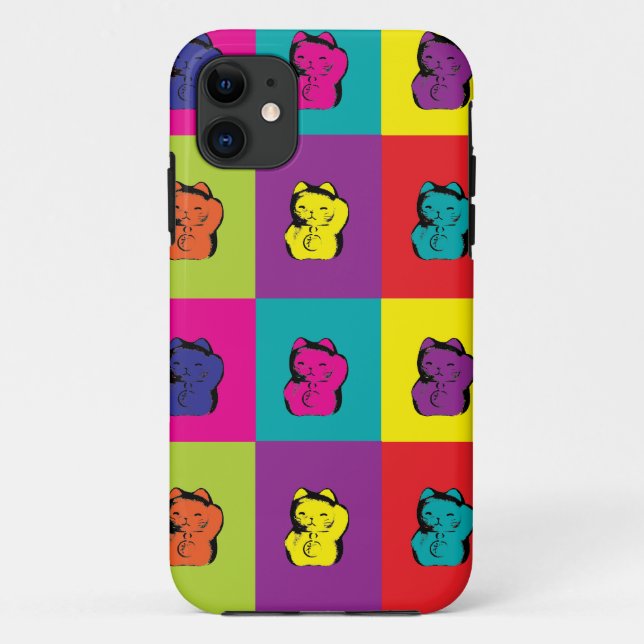 Coques Case-Mate iPhone Maneki Neko Kitty Pop Art (Dos)