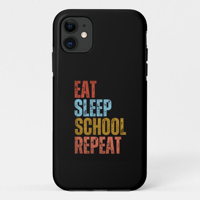 COQUES Case-Mate iPhone MANGER DORMIR ÉCOLE RÉPÉTER (Dos)