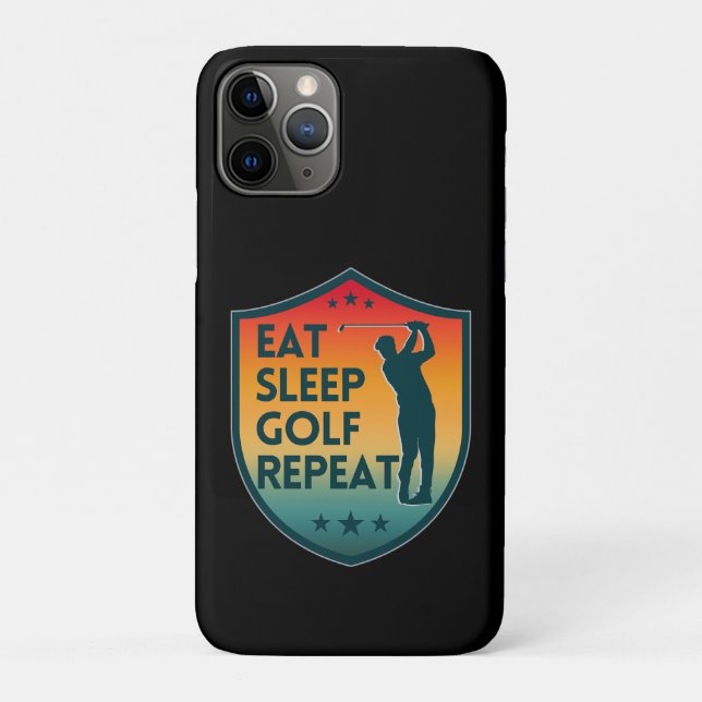 COQUES Case-Mate iPhone MANGER DORMIR GOLF RÉPÉTER (Dos)