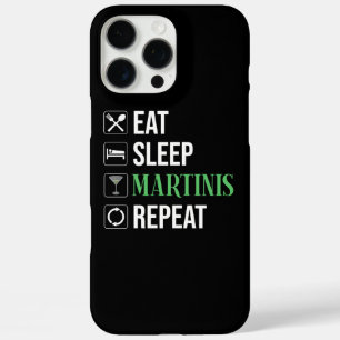 Coque iPhone 16 Pro Max Manger. Dormir. Martinis. Répéter.