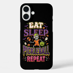 Coque Pour iPhone 16 Plus Manger Dormir Pickleball Répéter Pickleball