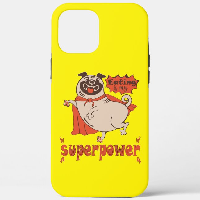 Coques Case-Mate iPhone Manger est mon super-puissance rouge carlin style  (Verso)