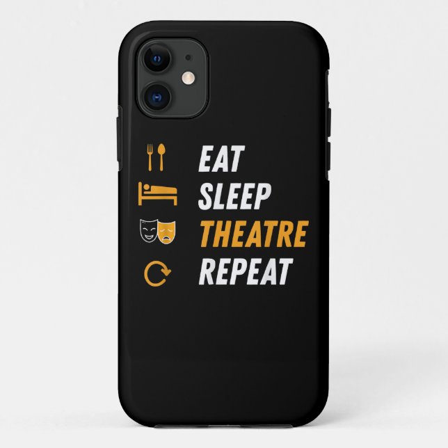 Coques Case-Mate iPhone Manger Théâtre du sommeil Répéter (Dos)