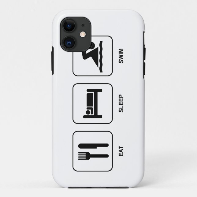 Coques Case-Mate iPhone Mangez le bain de sommeil (Dos)