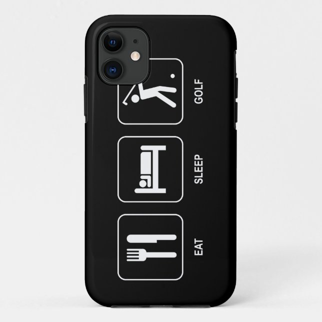 Coques Case-Mate iPhone Mangez le golf de sommeil (Dos)