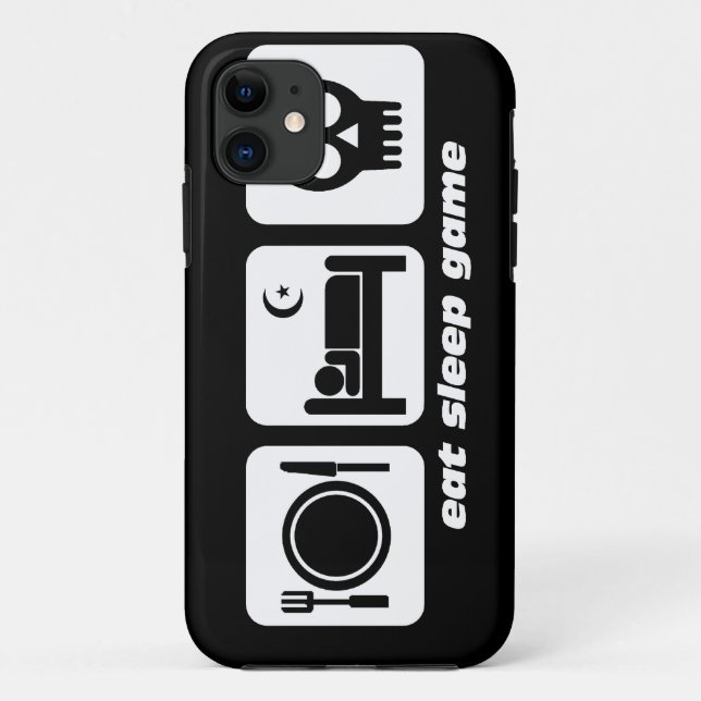Coques Case-Mate iPhone mangez le jeu de sommeil (Dos)