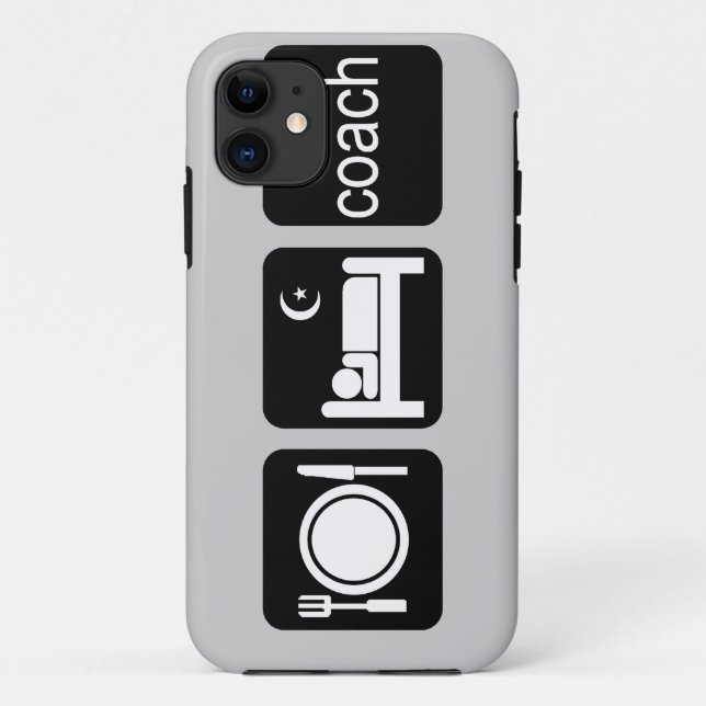 Coques Case-Mate iPhone mangez l'entraîneur de sommeil (Dos)