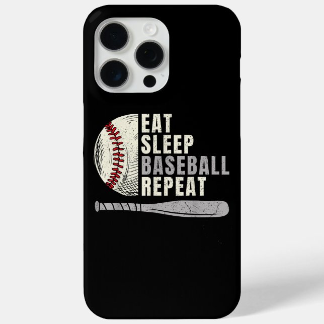 Coques Case-Mate iPhone Mangez Sleep Baseball Répéter Funny Baseball Playe (Verso)