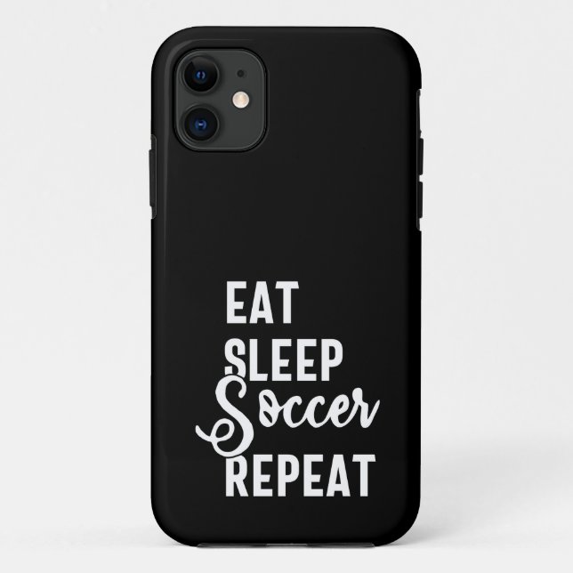 Coques Case-Mate iPhone mangez sommeil soccer répéter (Dos)