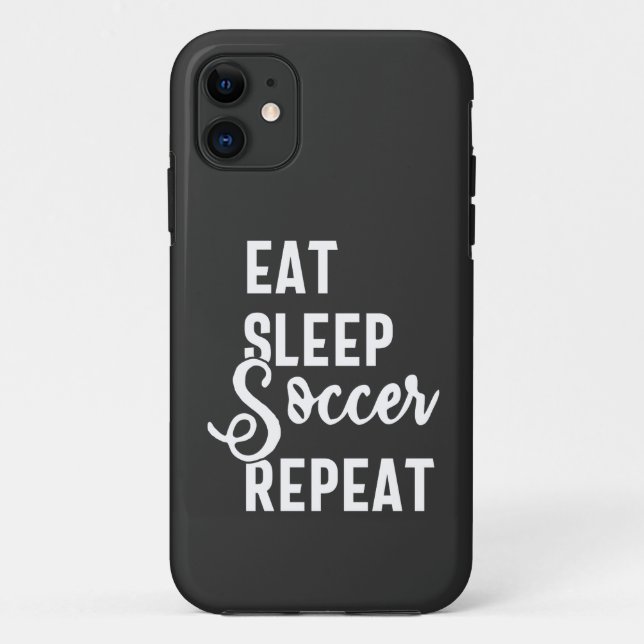 Coques Case-Mate iPhone mangez sommeil soccer répéter (Dos)