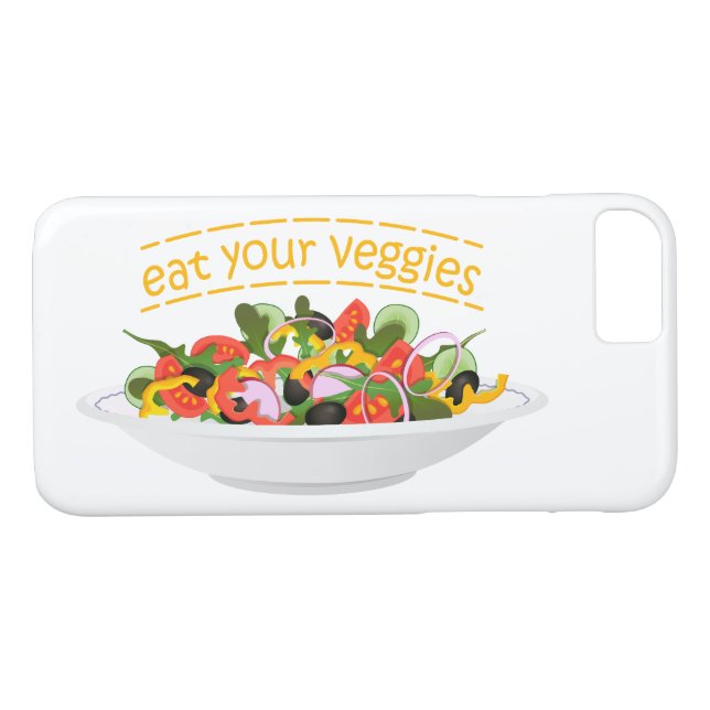 Coques Case-Mate iPhone Mangez vos Légumes Citer salade fraîche mélange bo (Dos (Horizontal))