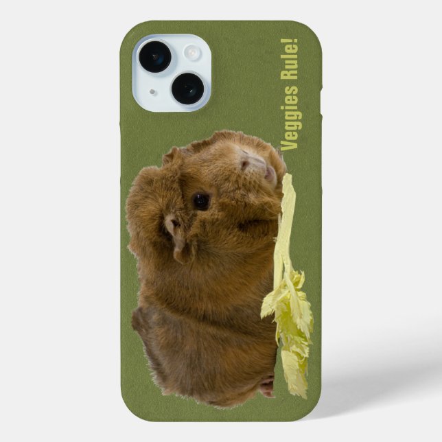 Coques Case-Mate iPhone Mangez Vos Légumes Photo de Cochon d'Inde Mignon G (Verso)