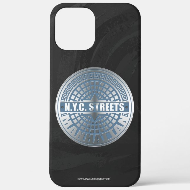 Coques Case-Mate iPhone Manhole Covers Manhattan (Verso)