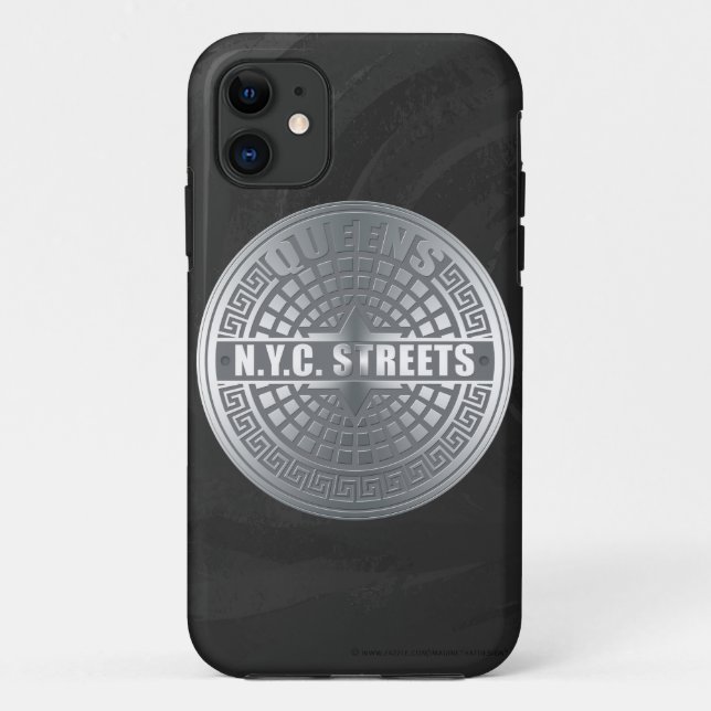 Coques Case-Mate iPhone Manhole Covers Queens (Dos)