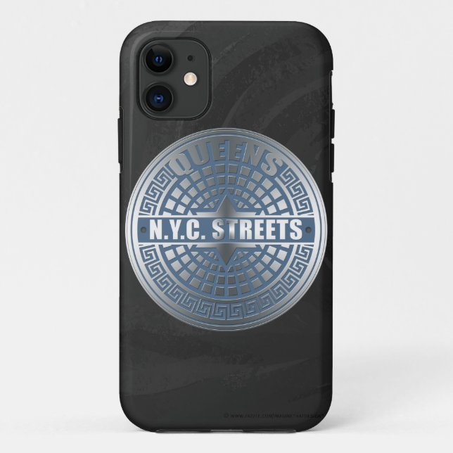 Coques Case-Mate iPhone Manhole Covers Queens (Dos)