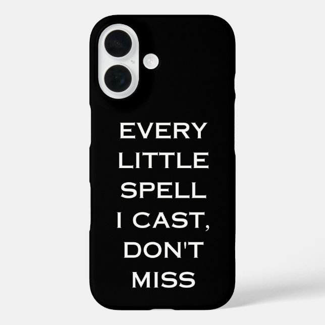 Coques Case-Mate iPhone Manifestation Magique Citation Noire, Design Minim (Verso)