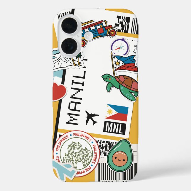 Coques Case-Mate iPhone Manila Adventure - Sticker Boarding Pass (Verso)
