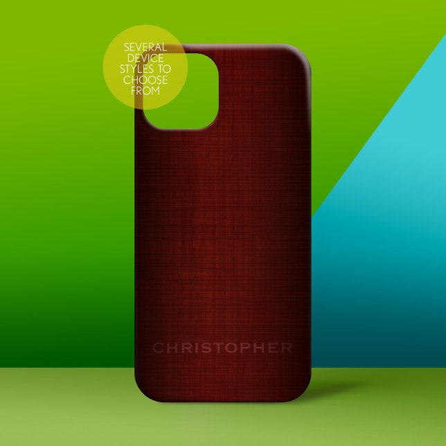 Coques Case-Mate iPhone Manly Design exécutif avec nom pour les hommes (Personalized Phone Case - subtle name)