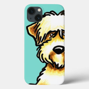 Coque Case-Mate iPhone Manteau doux Routé Terrier Face Aqua
