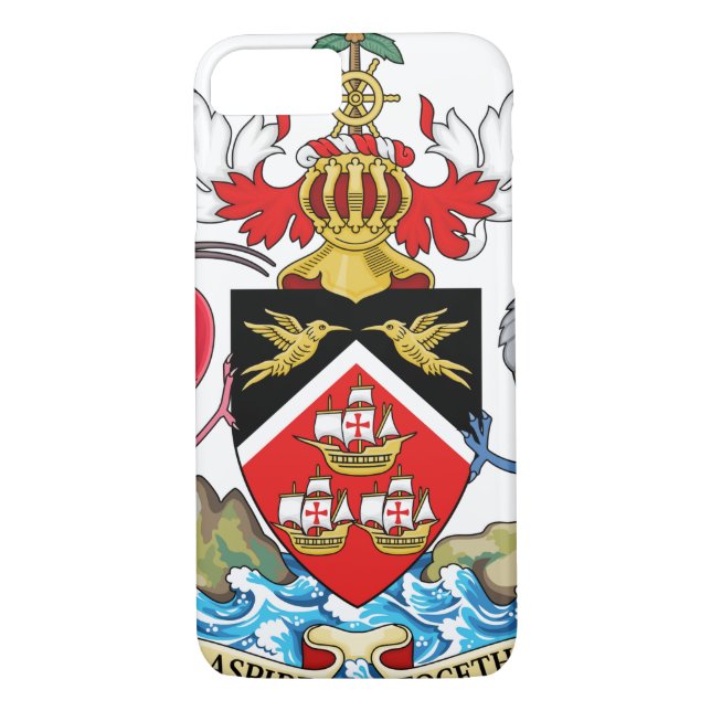 Coques Case-Mate iPhone Manteau du Trinidad-et-Tobago des bras (Dos)