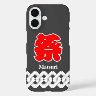 Coque Pour iPhone 16 Manteau noir japonais Matsuri Happi