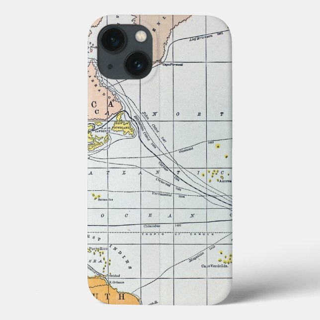COQUES Case-Mate iPhone MAP: ATLANTIC VOYAGES (Verso)