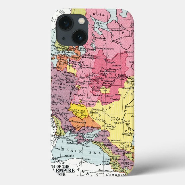 COQUES Case-Mate iPhone MAP: EXPANSION OF RUSSIA (Verso)