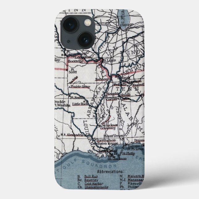 COQUES Case-Mate iPhone MAP : GUERRE CIVILE, 1861 (Verso)