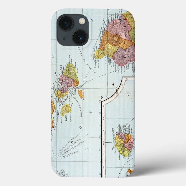 Coques Case-Mate iPhone Map: Hawaii, 1905 (Verso)