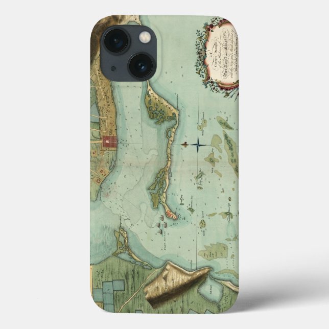 COQUES Case-Mate iPhone MAP : JAMAICA, 1756 (Verso)