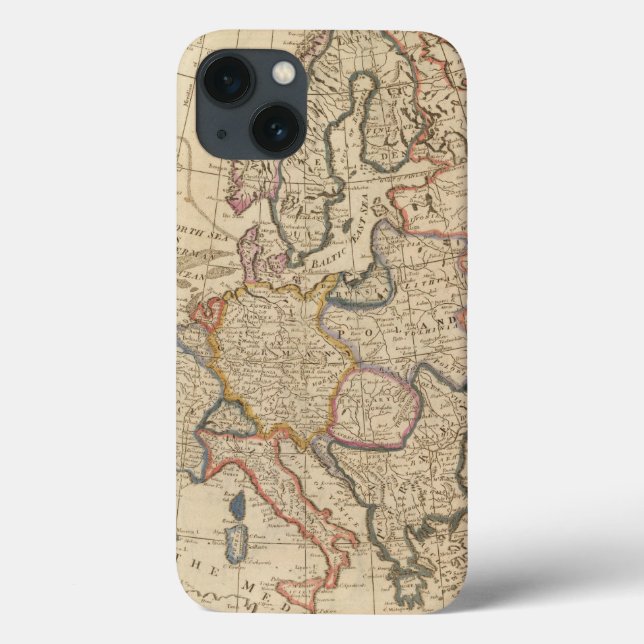 Coques Case-Mate iPhone Map of Europe (Verso)