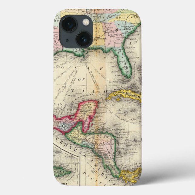 Coques Case-Mate iPhone Map Of Mexico, Central America (Verso)