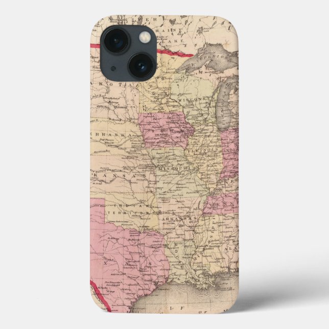 Coques Case-Mate iPhone Map of the United States 5 (Verso)