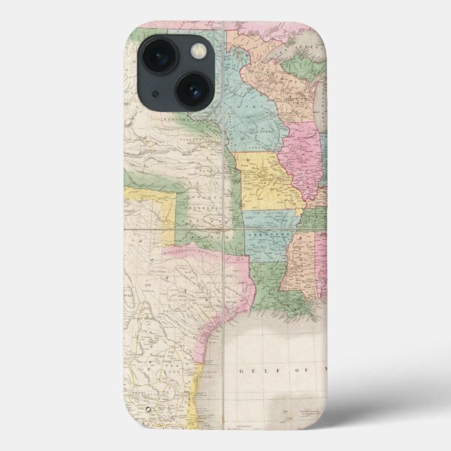 Coques Case-Mate iPhone Map of the United States Of North America (Verso)