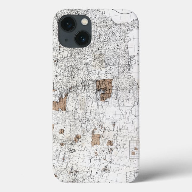COQUES Case-Mate iPhone MAP: RESERVATIONS, 1888 (Verso)