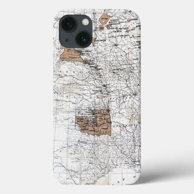 COQUES Case-Mate iPhone MAP: RESERVATIONS, 1888 (Verso)